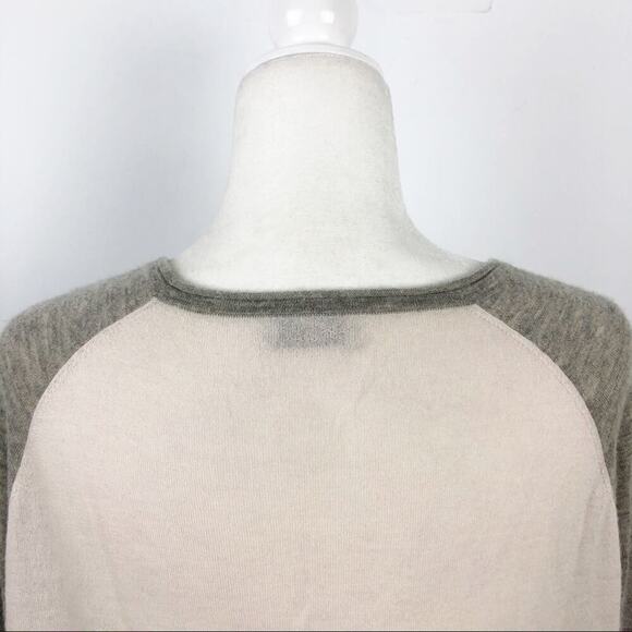 LOMA London 100% Cashmere Color Block Pullover Sweater XS - Picture 9 of 13